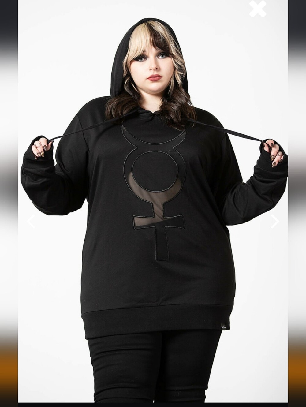 Killstar Unisex Black Hooded Sweatshirt